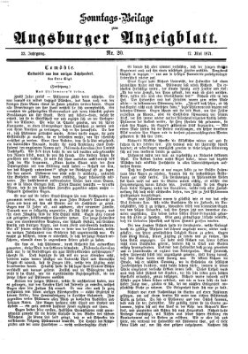 Augsburger Anzeigeblatt Sonntag 17. Mai 1874