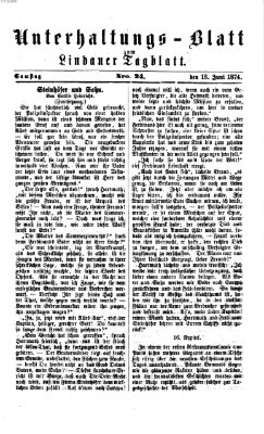 Lindauer Tagblatt für Stadt und Land Samstag 13. Juni 1874