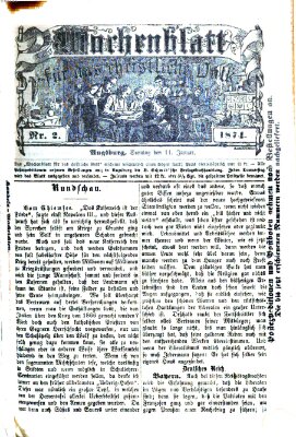 Wochenblatt für das christliche Volk Sonntag 11. Januar 1874