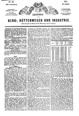 Der Berggeist Dienstag 25. August 1874