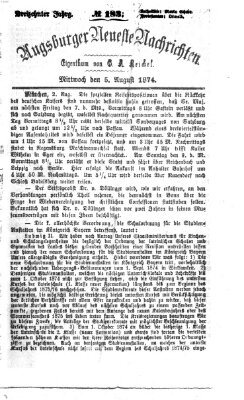 Augsburger neueste Nachrichten Mittwoch 5. August 1874