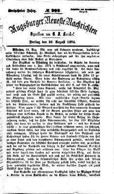 Augsburger neueste Nachrichten Freitag 28. August 1874