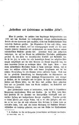 Im neuen Reich Freitag 21. August 1874