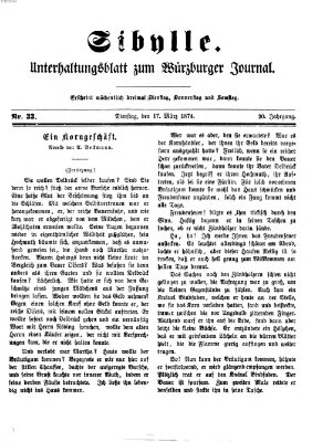 Sibylle (Würzburger Journal) Dienstag 17. März 1874