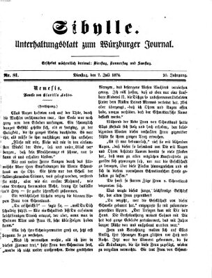 Sibylle (Würzburger Journal) Dienstag 7. Juli 1874