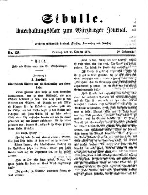 Sibylle (Würzburger Journal) Samstag 24. Oktober 1874
