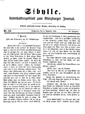 Sibylle (Würzburger Journal) Donnerstag 3. Dezember 1874