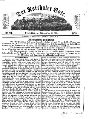 Rottaler Bote Mittwoch 31. März 1875