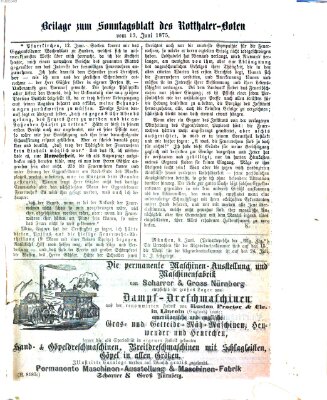 Rottaler Bote Sonntag 13. Juni 1875