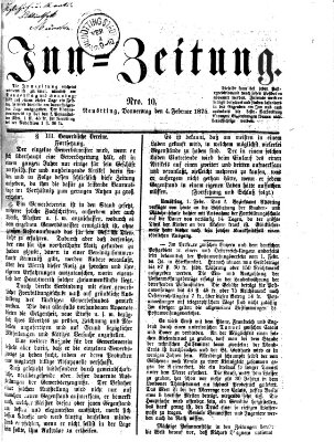 Inn-Zeitung Donnerstag 4. Februar 1875