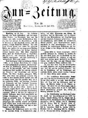 Inn-Zeitung Sonntag 25. Juli 1875