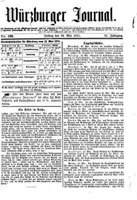 Würzburger Journal Freitag 28. Mai 1875