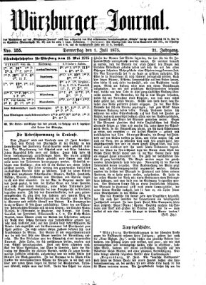 Würzburger Journal Donnerstag 1. Juli 1875