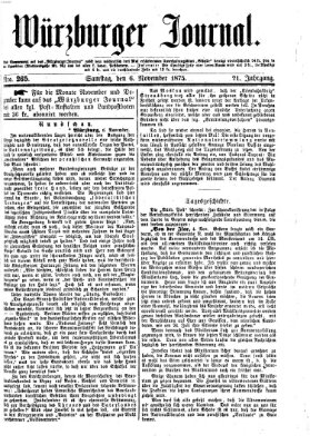 Würzburger Journal Samstag 6. November 1875