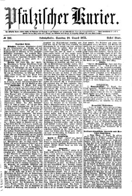Pfälzischer Kurier Samstag 28. August 1875