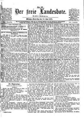 Der freie Landesbote Donnerstag 10. Juni 1875