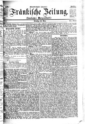 Fränkische Zeitung (Ansbacher Morgenblatt) Dienstag 11. Mai 1875