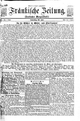 Fränkische Zeitung (Ansbacher Morgenblatt) Donnerstag 24. Juni 1875