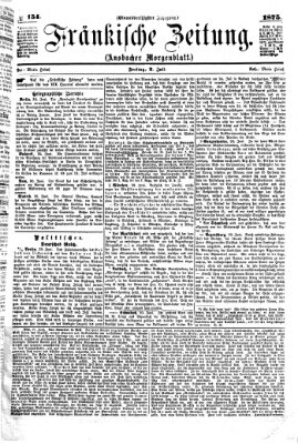 Fränkische Zeitung (Ansbacher Morgenblatt) Freitag 2. Juli 1875