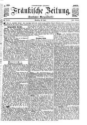 Fränkische Zeitung (Ansbacher Morgenblatt) Samstag 3. Juli 1875