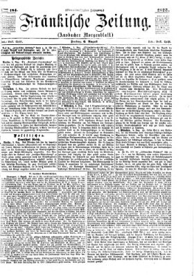 Fränkische Zeitung (Ansbacher Morgenblatt) Freitag 6. August 1875