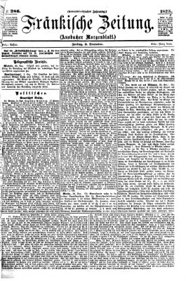 Fränkische Zeitung (Ansbacher Morgenblatt) Freitag 3. Dezember 1875
