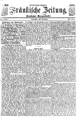 Fränkische Zeitung (Ansbacher Morgenblatt) Donnerstag 23. Dezember 1875