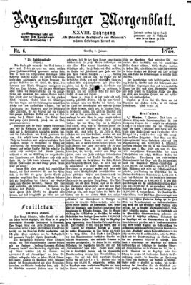 Regensburger Morgenblatt Samstag 9. Januar 1875