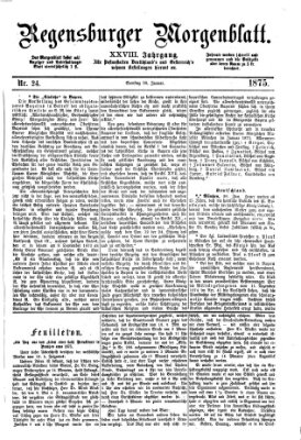 Regensburger Morgenblatt Samstag 30. Januar 1875