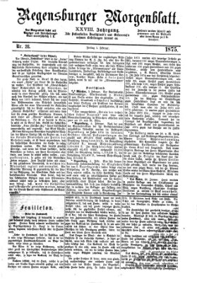 Regensburger Morgenblatt Freitag 5. Februar 1875