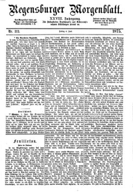 Regensburger Morgenblatt Freitag 4. Juni 1875
