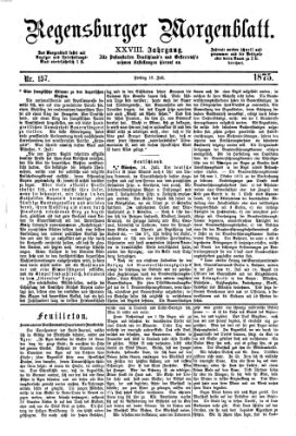 Regensburger Morgenblatt Freitag 16. Juli 1875