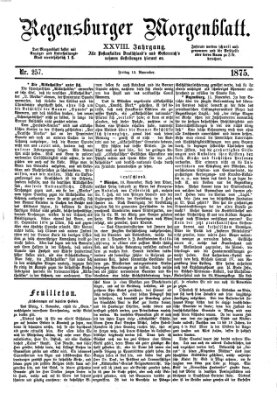 Regensburger Morgenblatt Freitag 12. November 1875