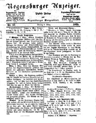 Regensburger Anzeiger Montag 8. März 1875