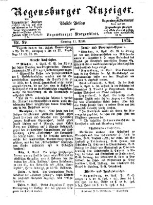 Regensburger Anzeiger Sonntag 11. April 1875