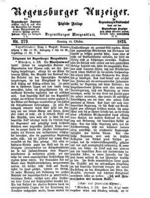 Regensburger Anzeiger Sonntag 10. Oktober 1875