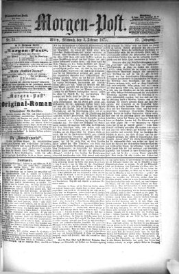 Morgenpost Mittwoch 3. Februar 1875