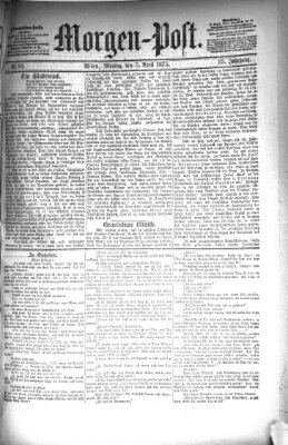 Morgenpost Montag 5. April 1875