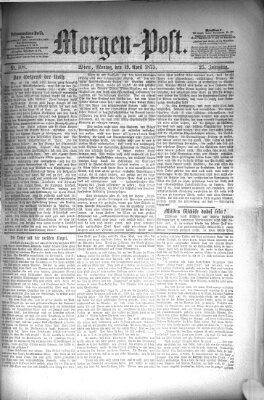 Morgenpost Montag 19. April 1875