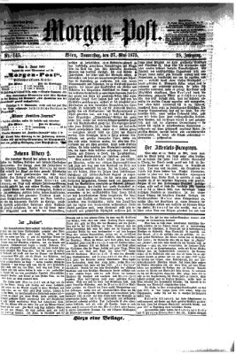 Morgenpost Donnerstag 27. Mai 1875