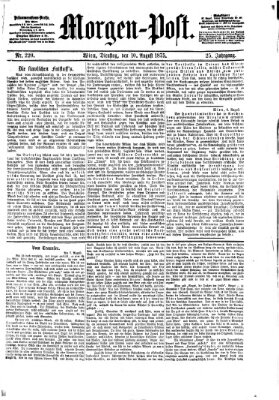 Morgenpost Dienstag 10. August 1875