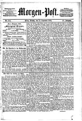 Morgenpost Montag 13. September 1875