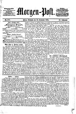 Morgenpost Mittwoch 29. September 1875