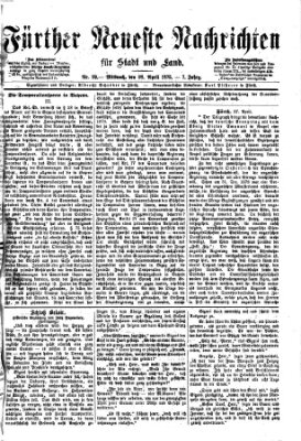 Fürther neueste Nachrichten für Stadt und Land (Fürther Abendzeitung) Mittwoch 28. April 1875