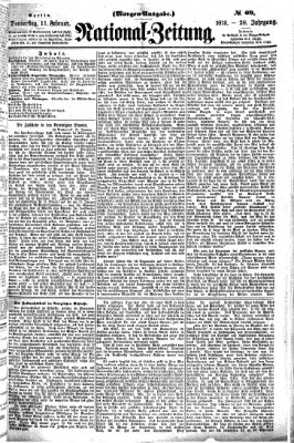 Nationalzeitung Donnerstag 11. Februar 1875