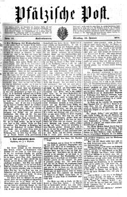 Pfälzische Post Dienstag 12. Januar 1875