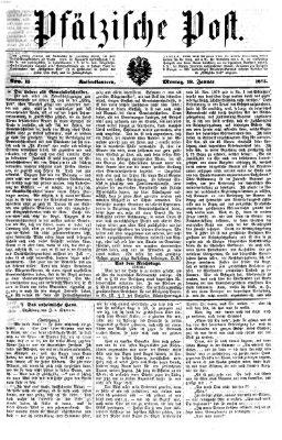 Pfälzische Post Montag 18. Januar 1875