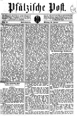 Pfälzische Post Montag 25. Januar 1875