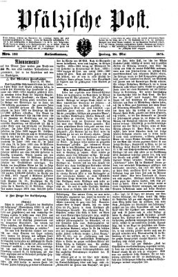 Pfälzische Post Freitag 28. Mai 1875