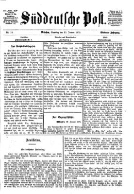 Süddeutsche Post Samstag 23. Januar 1875